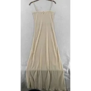 Valentino | Dresses | Red Valentino Womens Sleeveless Mesh Ivory Long Dress  Slim Fit Size 36 | Poshmark